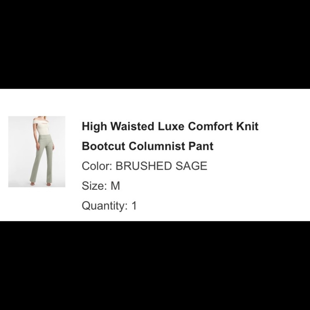 High Waisted Luxe Comfort Knit Bootcut Columnist Pant